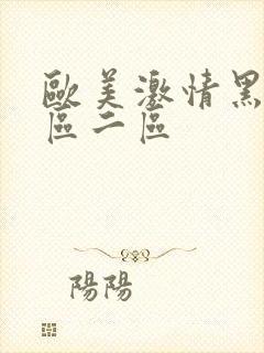 欧美激情黑人一区二区