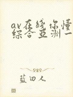 av在线你懂的综合亚洲一区