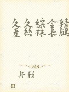 久久综合精品国产丝袜长腿