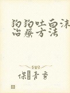 狗狗吐白沫最快治疗方法