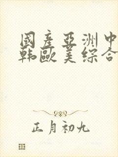 国产亚洲中文日韩欧美综合网