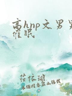 高hnp文男男催眠