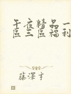 午夜精品一区二区三区福利