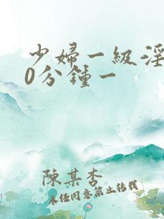 少妇一级淫片60分钟一