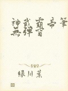 神武霸帝笔趣阁无弹窗