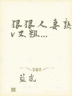 狠狠人妻熟妇av又粗...