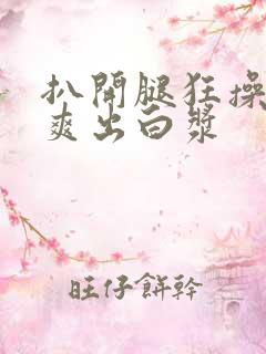 扒开腿狂操女人爽出白浆