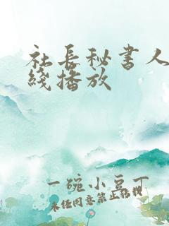 社长秘书人妻在线播放