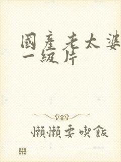 国产老太婆黄色一级片