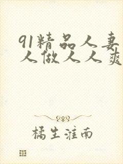 91精品人妻人人做人人爽