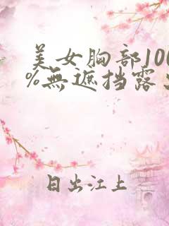 美女胸部100%无遮挡露出奶头