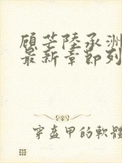 顾芒陆承洲小说最新章节列表免费