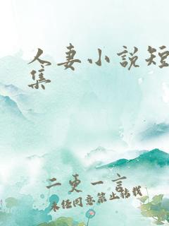 人妻小说短篇合集