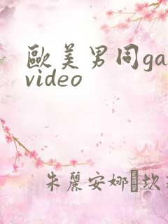 欧美男同gayvideo