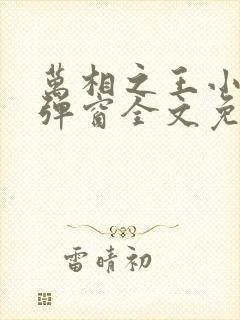 万相之王小说无弹窗全文免费阅读