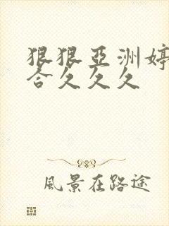 狠狠亚洲婷婷综合久久久