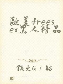 欧美freesex黑人精品