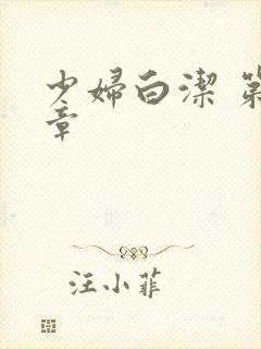 少妇白洁 第一章