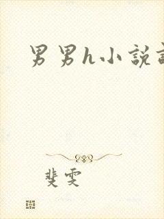 男男h小说调教
