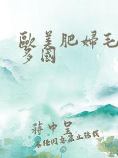 欧美肥妇毛多水多国
