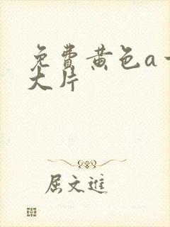 免费黄色a一级大片
