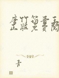 唐竹筠晋王小说正版免费阅读