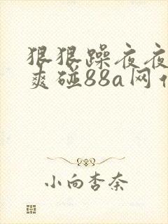 狠狠躁夜夜躁人爽碰88a网站