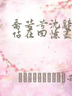 乔若兮沈辞安他站在回忆尽头全文阅读