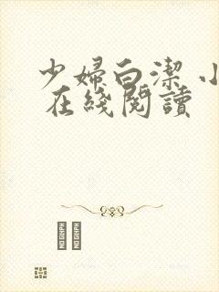 少妇白洁 小说 在线阅读