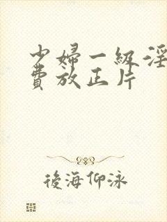 少妇一级淫片免费放正片