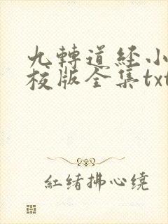 九转道经小说精校版全集txt