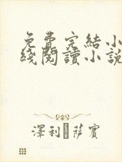 免费完结小说在线阅读小说