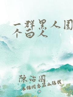 一群黑人围着一个白人