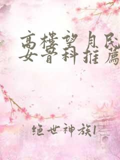 高楼望月民国父女骨科推荐