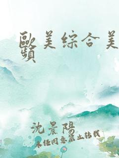 欧美综合美女视频