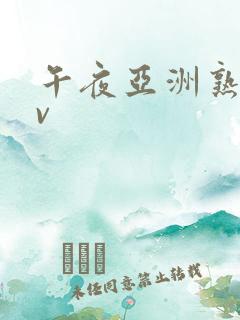 午夜亚洲熟女av