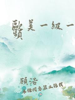 欧美一级一片视频