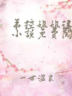 弟控姐姐很逆天小说免费阅读