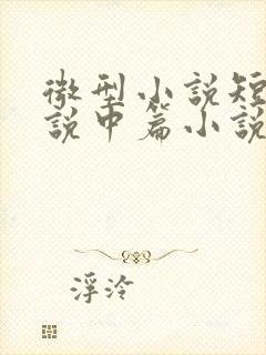 微型小说短篇小说中篇小说长篇小说的区别