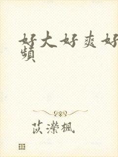 好大好爽好湿视频