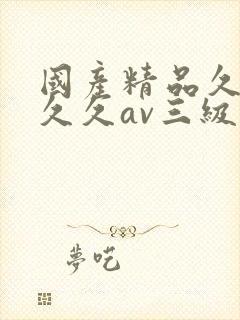 国产精品久久久久久av三级