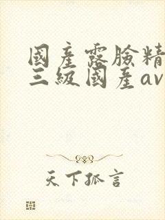 国产露脸精品产三级国产av