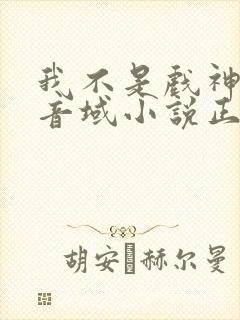 我不是戏神三九音域小说正版