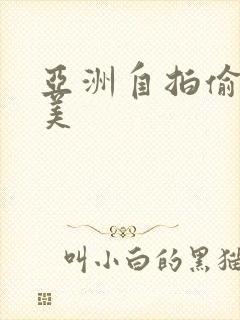 亚洲自拍偷拍欧美