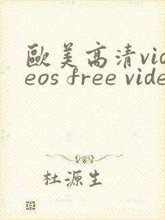 欧美高清videos free video's