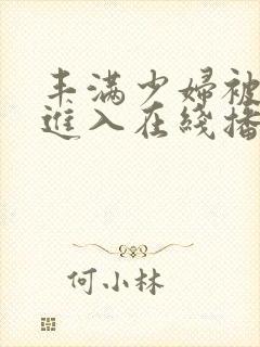 丰满少妇被激烈进入在线播放