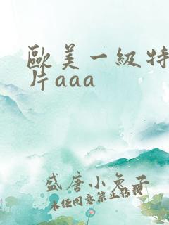 欧美一级特黄大片aaa