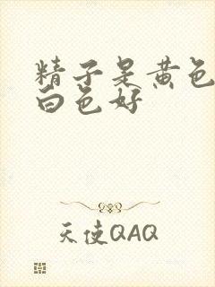 精子是黄色还是白色好