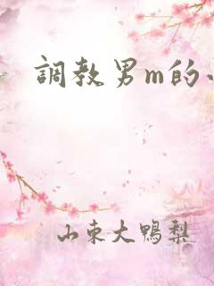 调教男m的小说