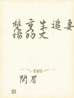 双重生追妻火葬场的文
